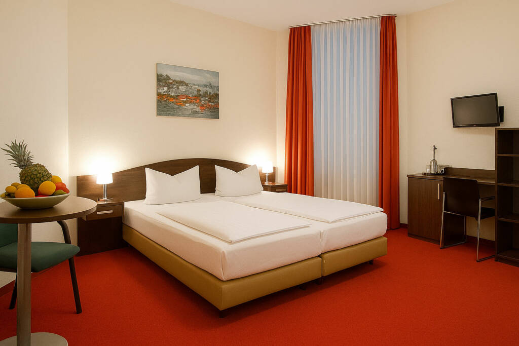 Doppelzimmer mit Schreibtisch