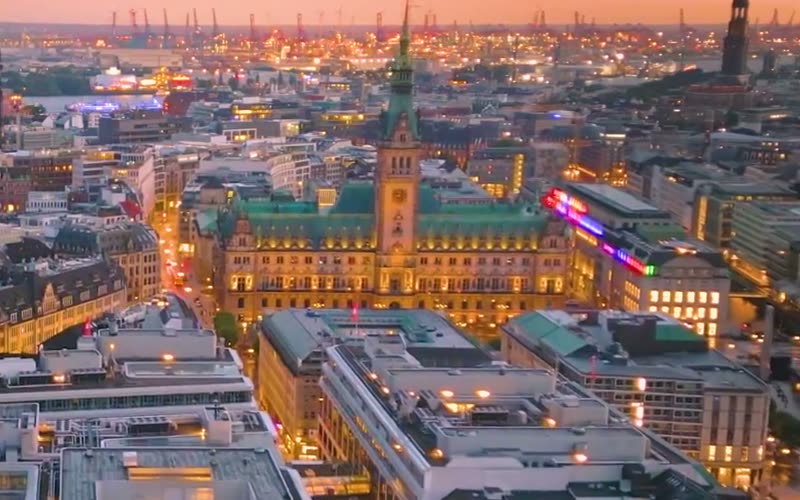 Rathaus am Abend
